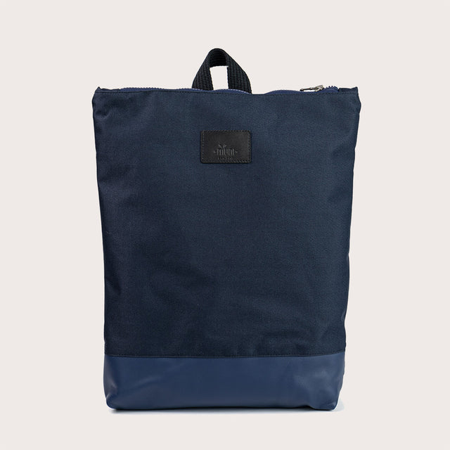 MUNI Waterproof Backpack - Blue Leather Bottom