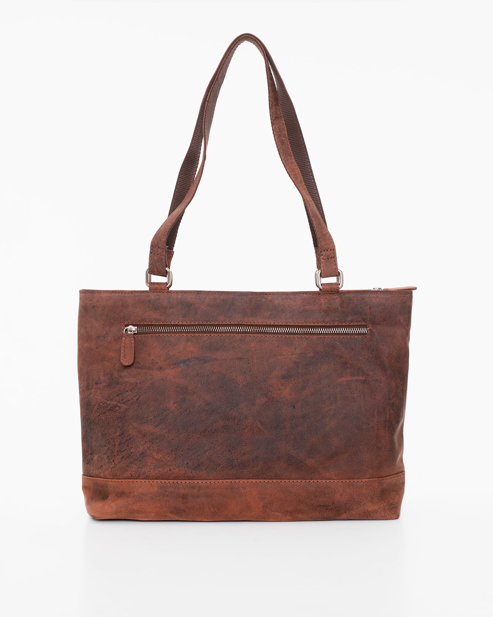 Nabo Brown Leather Shoulder Bag NK1909