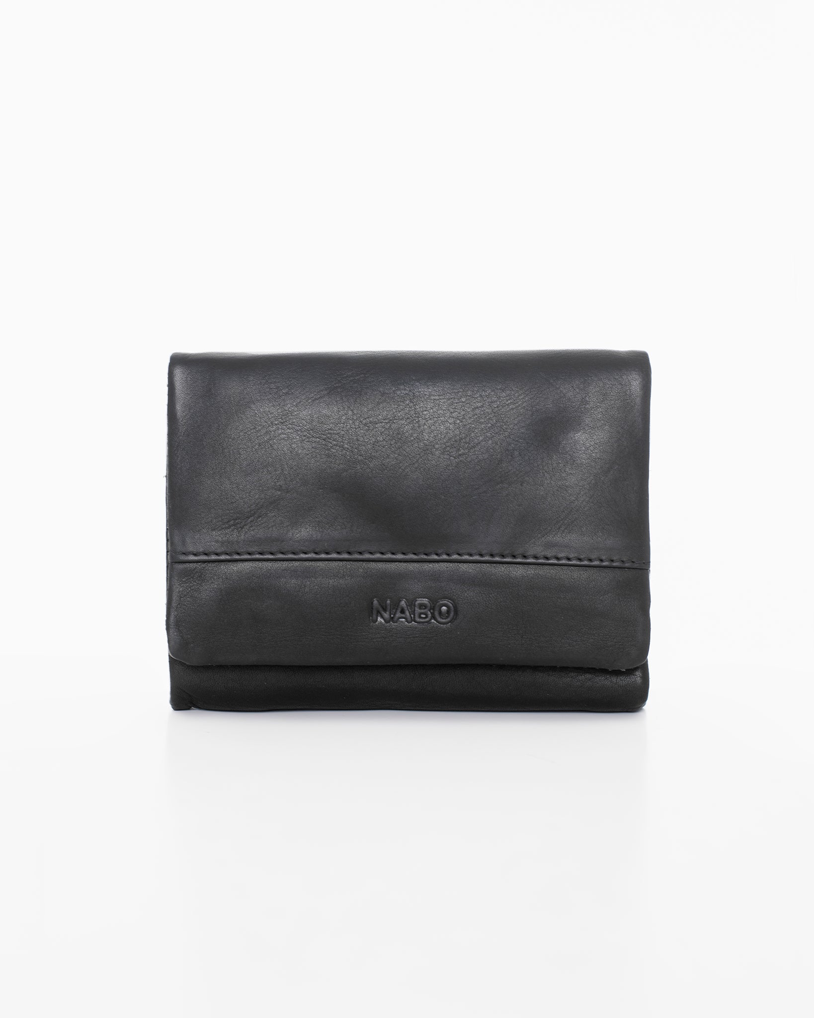 Nabo Black Leather Wallet NK304 (RFID-Blocking)