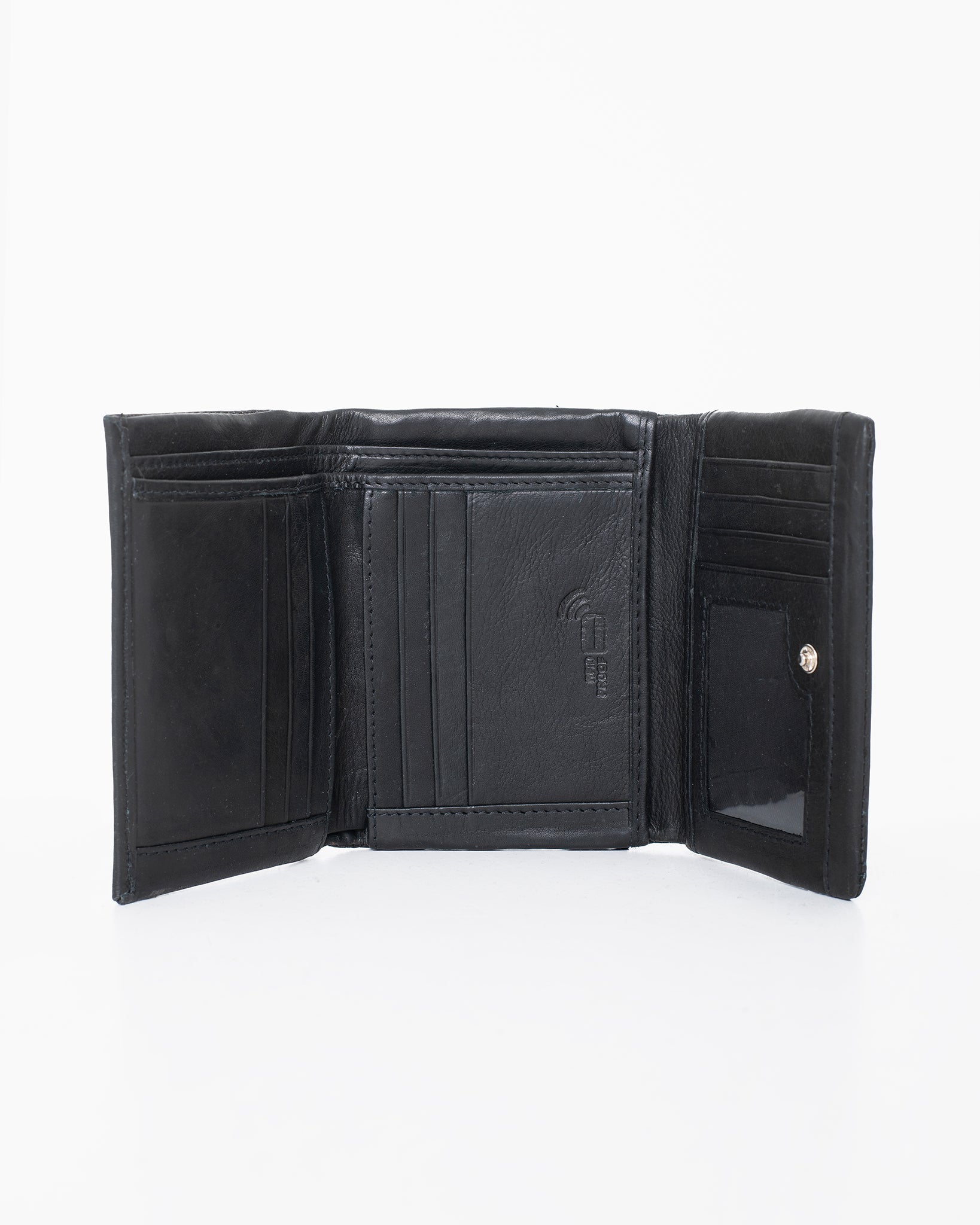 Nabo Black Leather Wallet NK304 (RFID-Blocking)