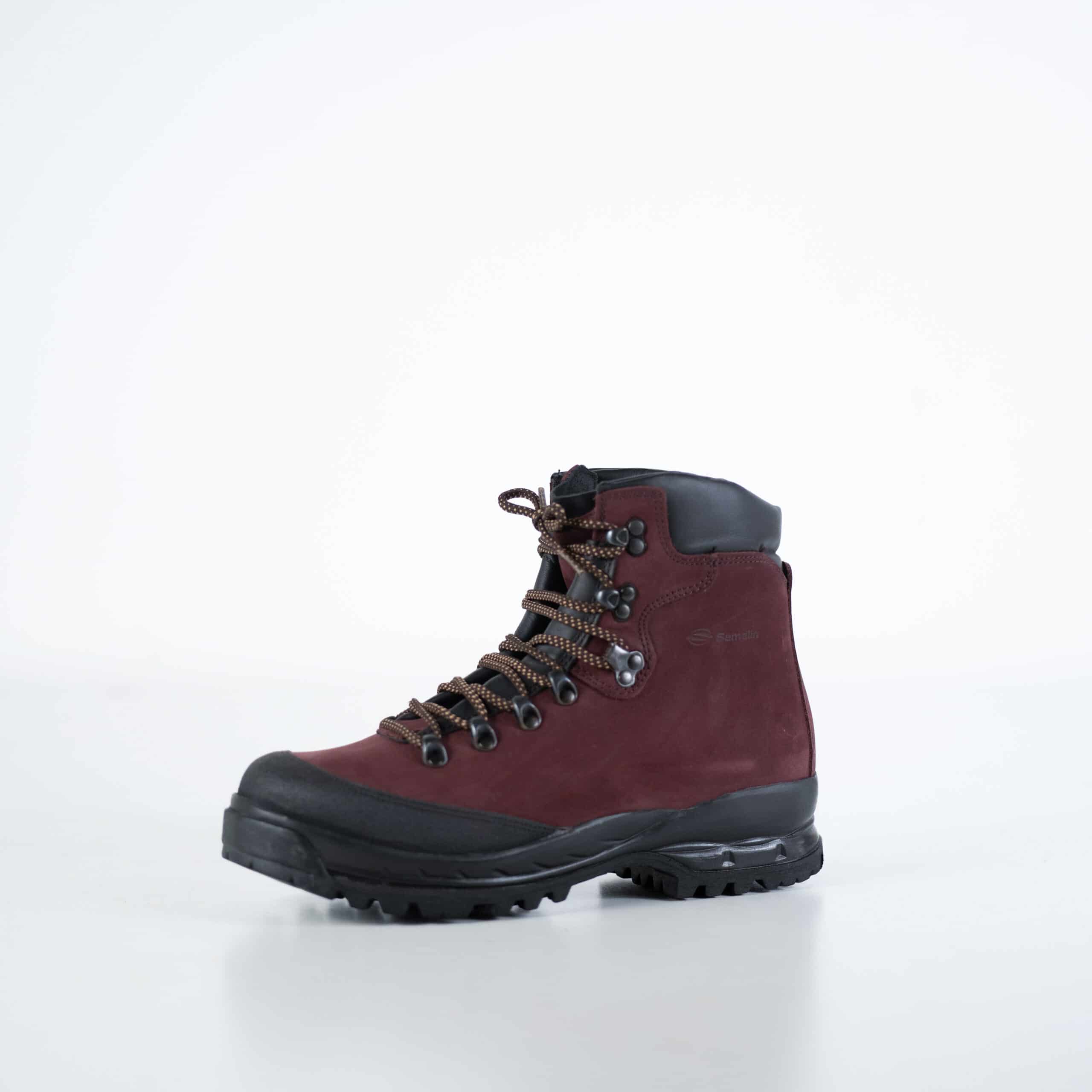 Samelin 553P Burgundy Hiking Boots