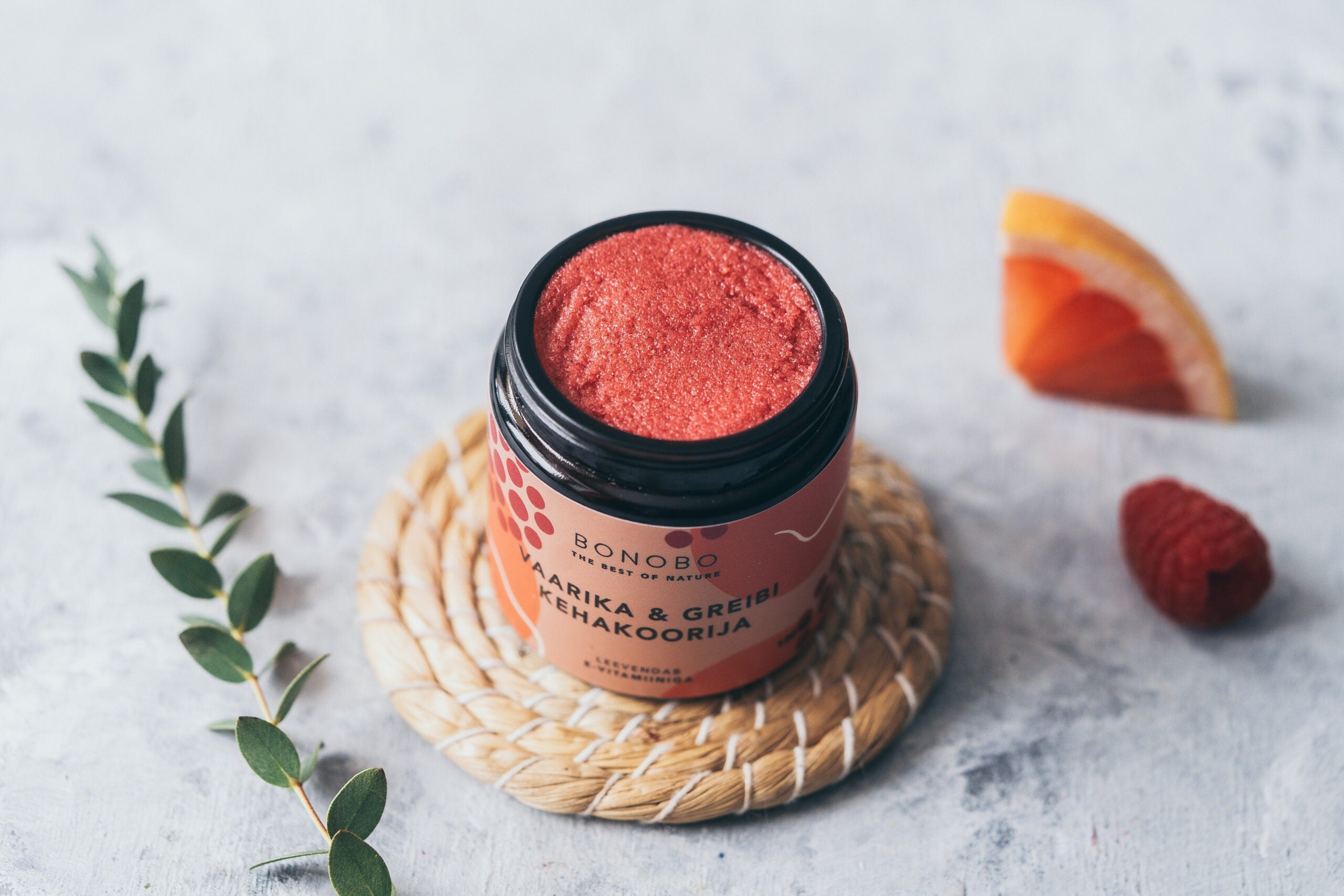 BONOBO Body Scrub - Raspberry and Grapefruit