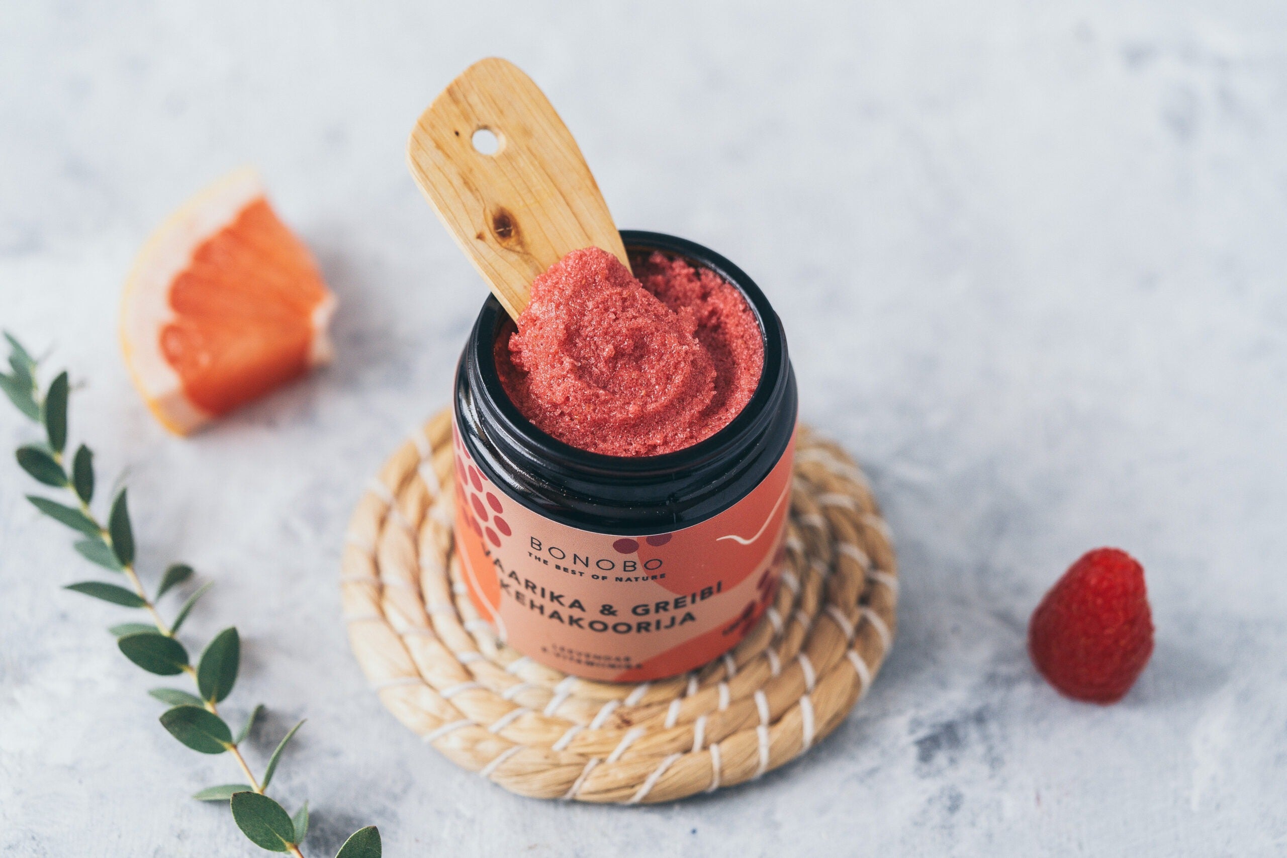 BONOBO Body Scrub - Raspberry and Grapefruit