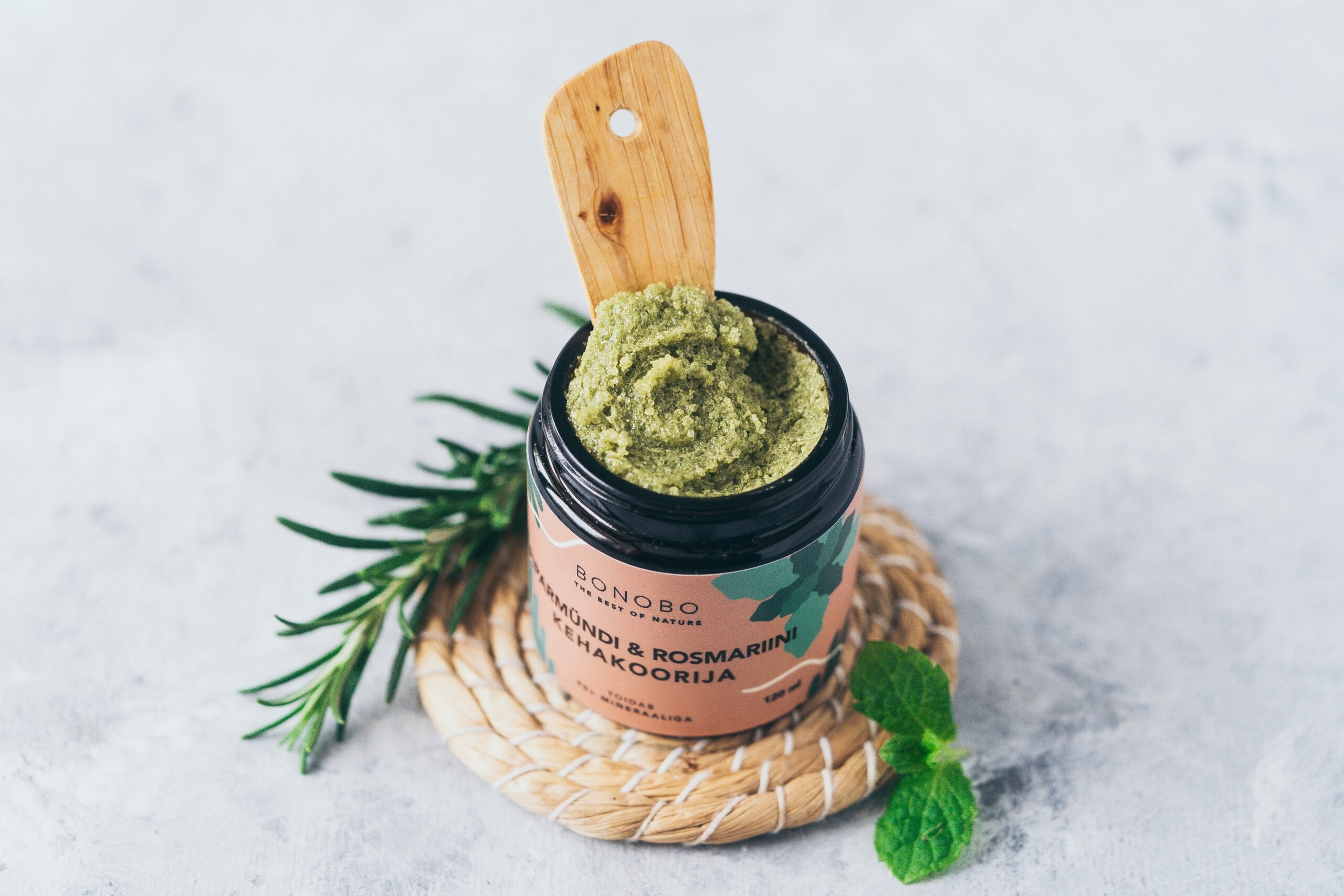 BONOBO Body Scrub - Peppermint and Rosemary