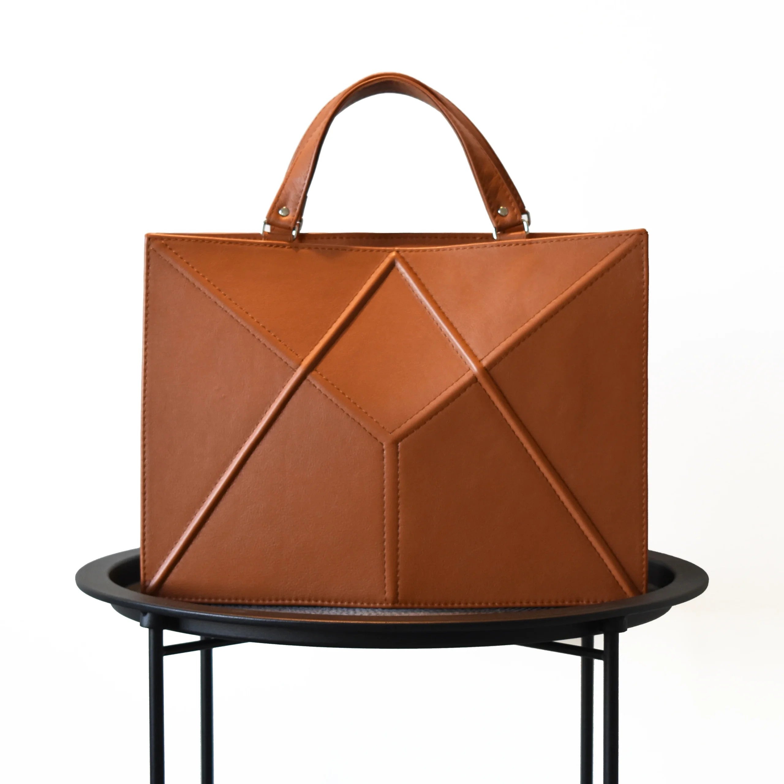 Gerda Retter Design FACET Handbag - Caramel Brown