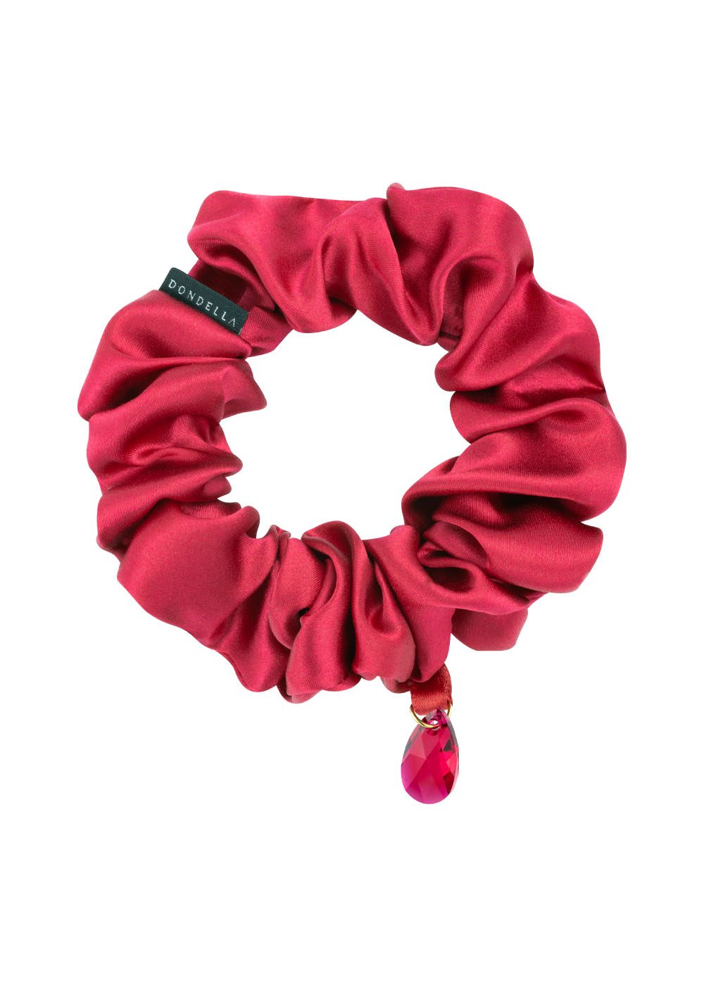 Dondella Luxury Silk Scrunchie - Red