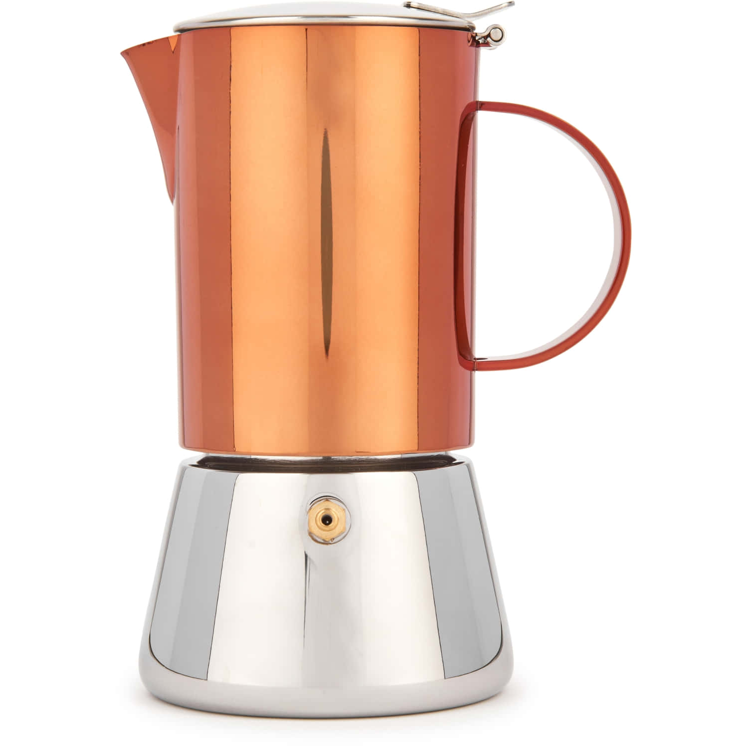 La Cafetière Polished Stainless Steel Copper Stovetop - 300ml