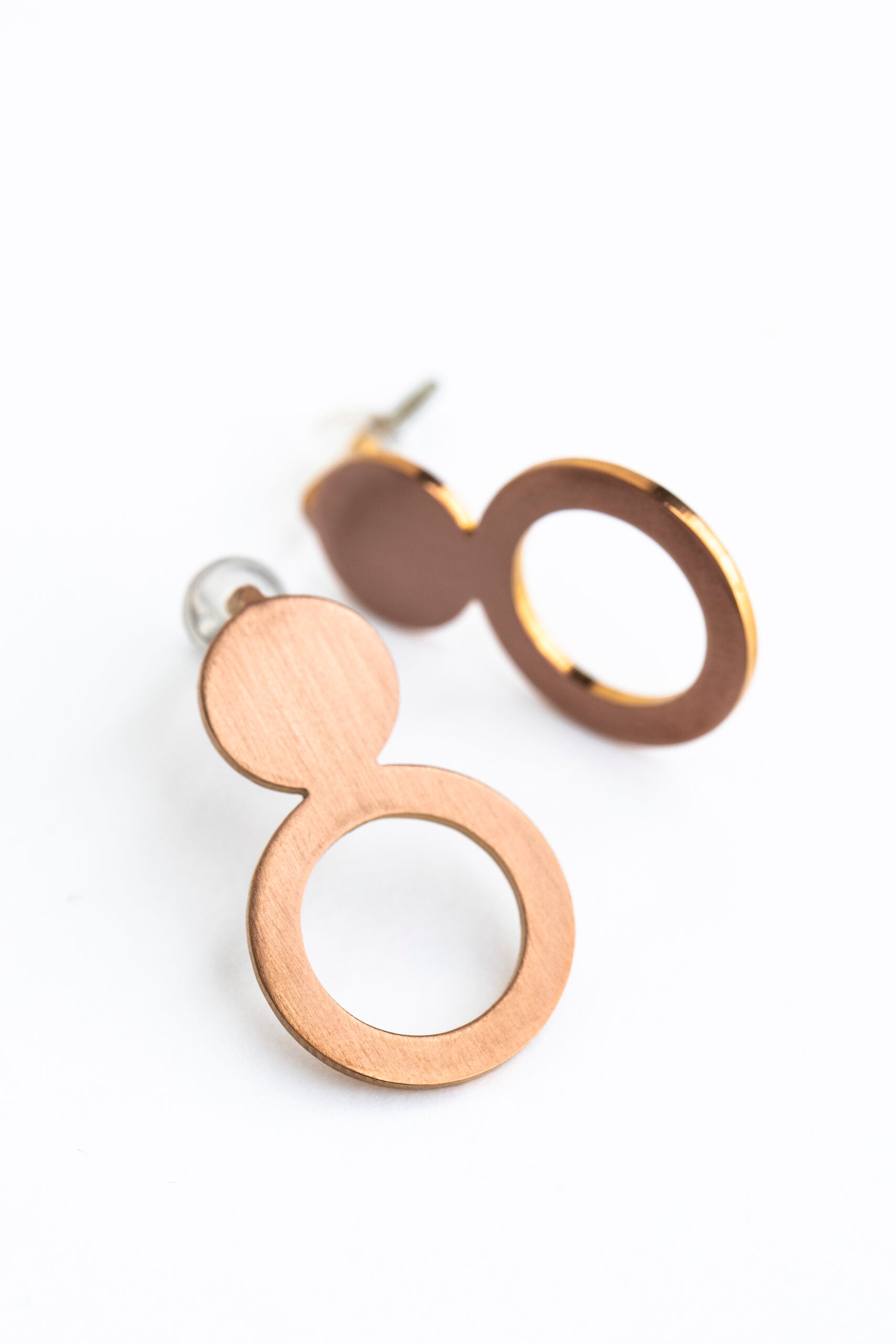 Lentsius Arc Rose Gold Earrings