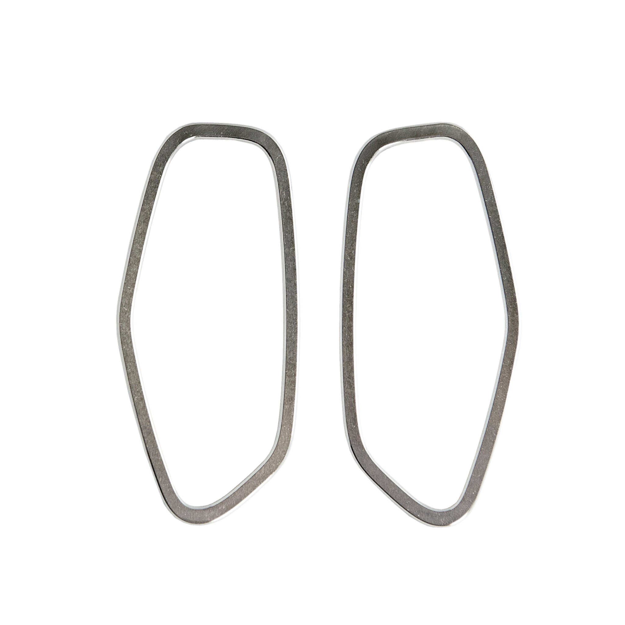 Lisa Kroeber Frames Silver Earrings