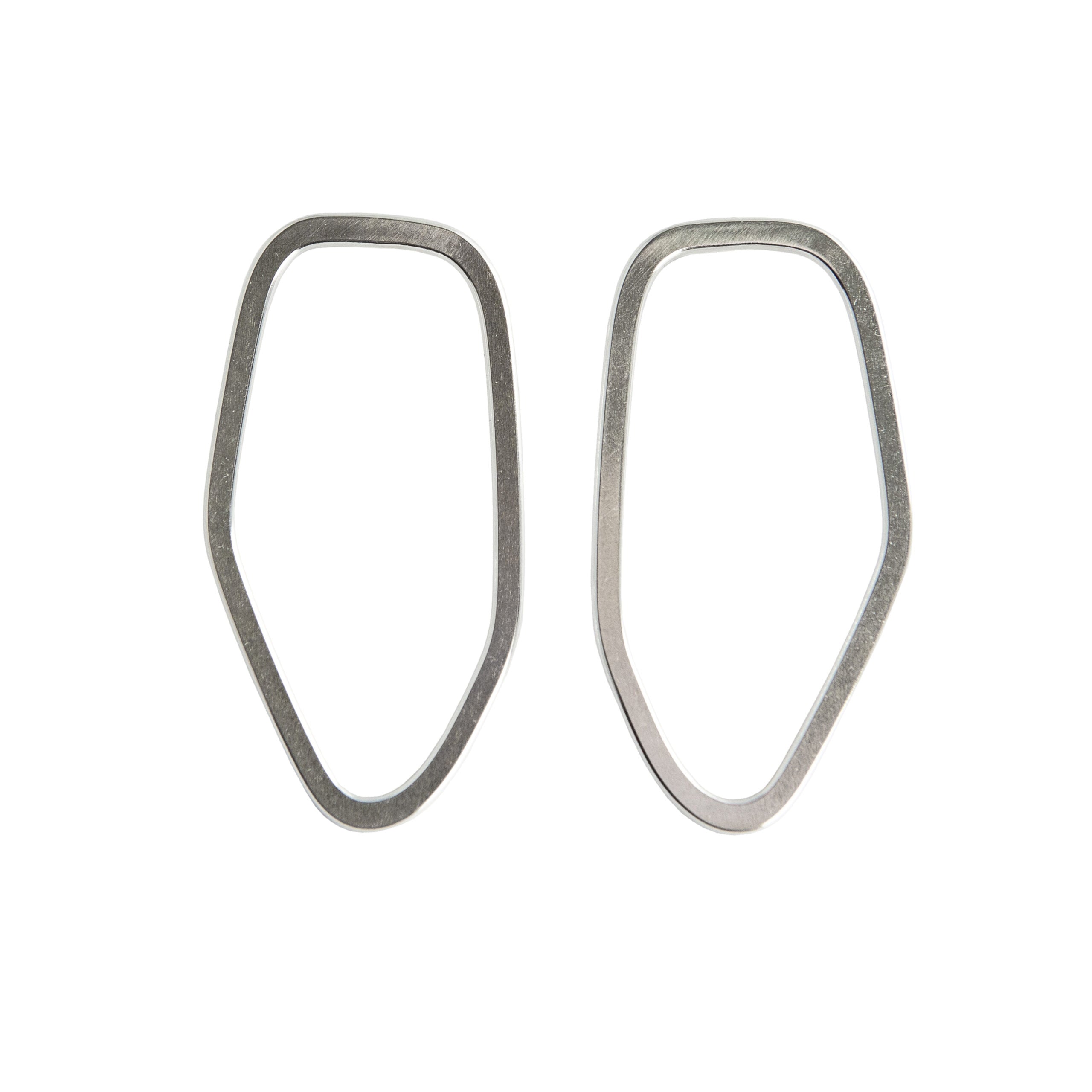 Lisa Kroeber Frames Silver Earrings