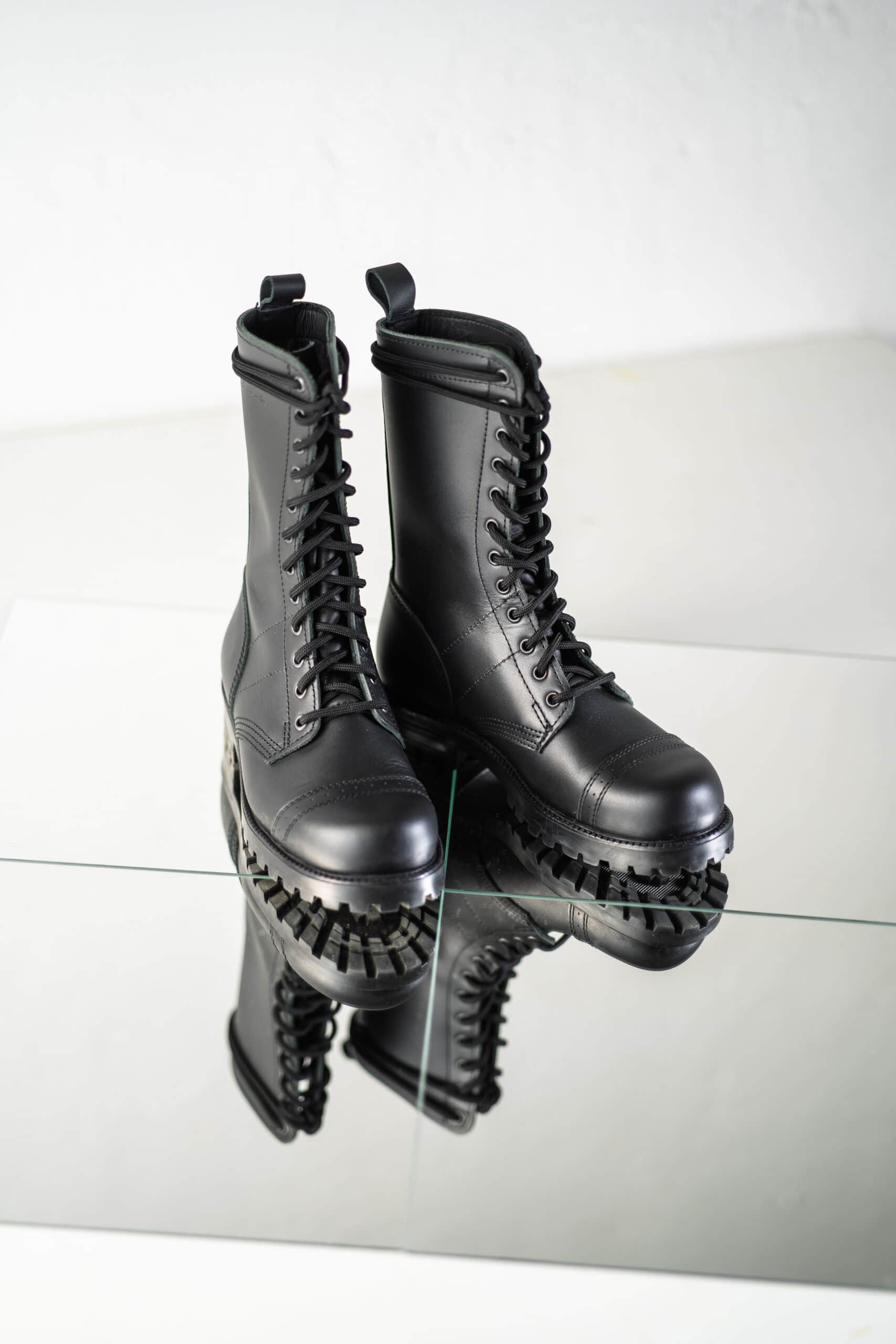 Samelin 516 aka High Aviator Boots - Black