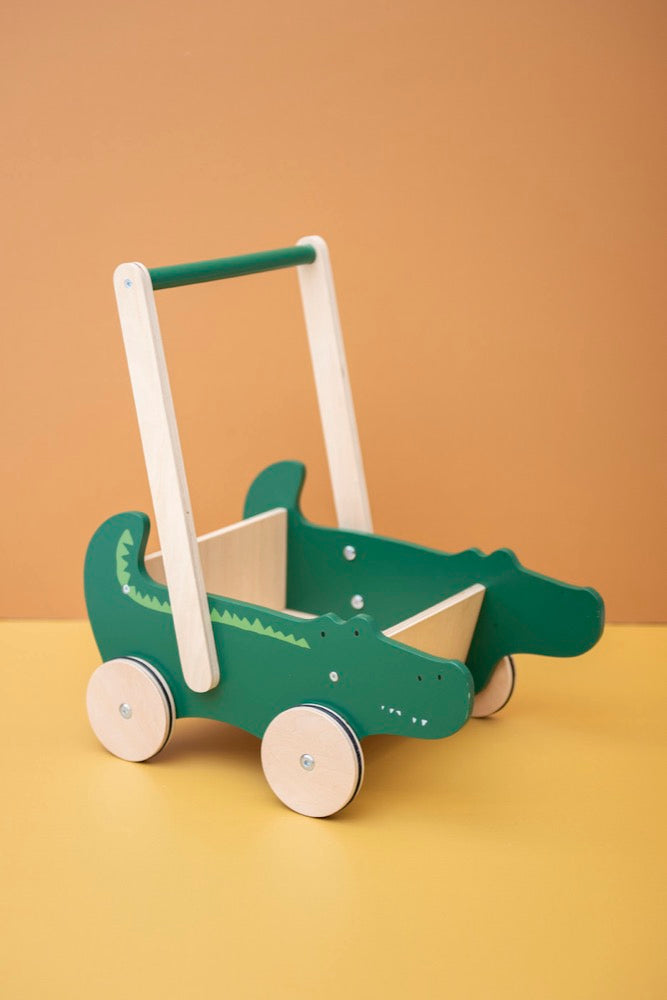 Trixie Baby Wooden Cart - Mr. Crocodile