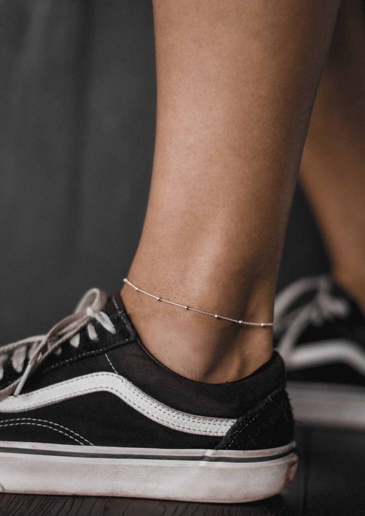 NO MORE Mini Bubble Anklet - Silver