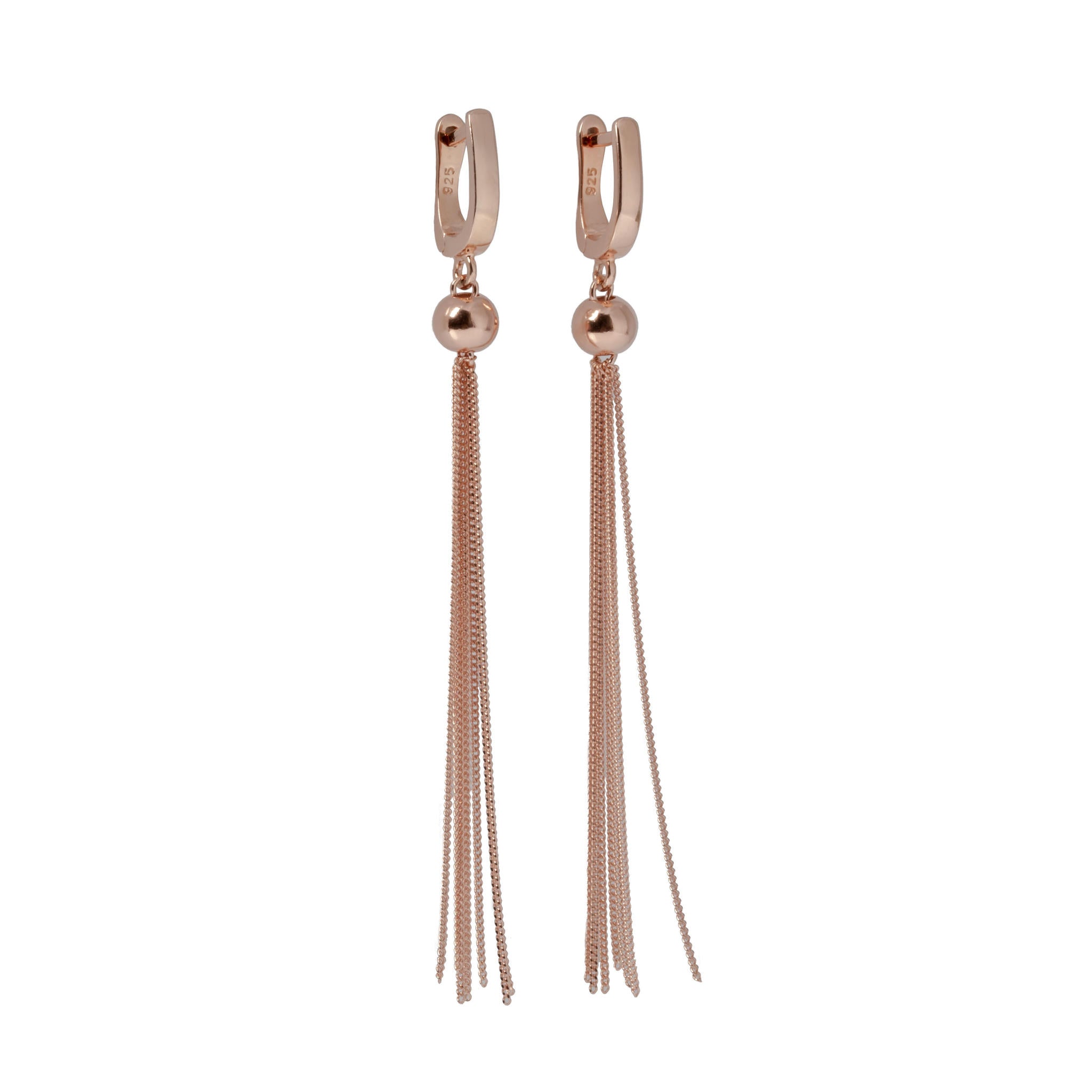 Richie Black Earrings - Rose Gold and Silver