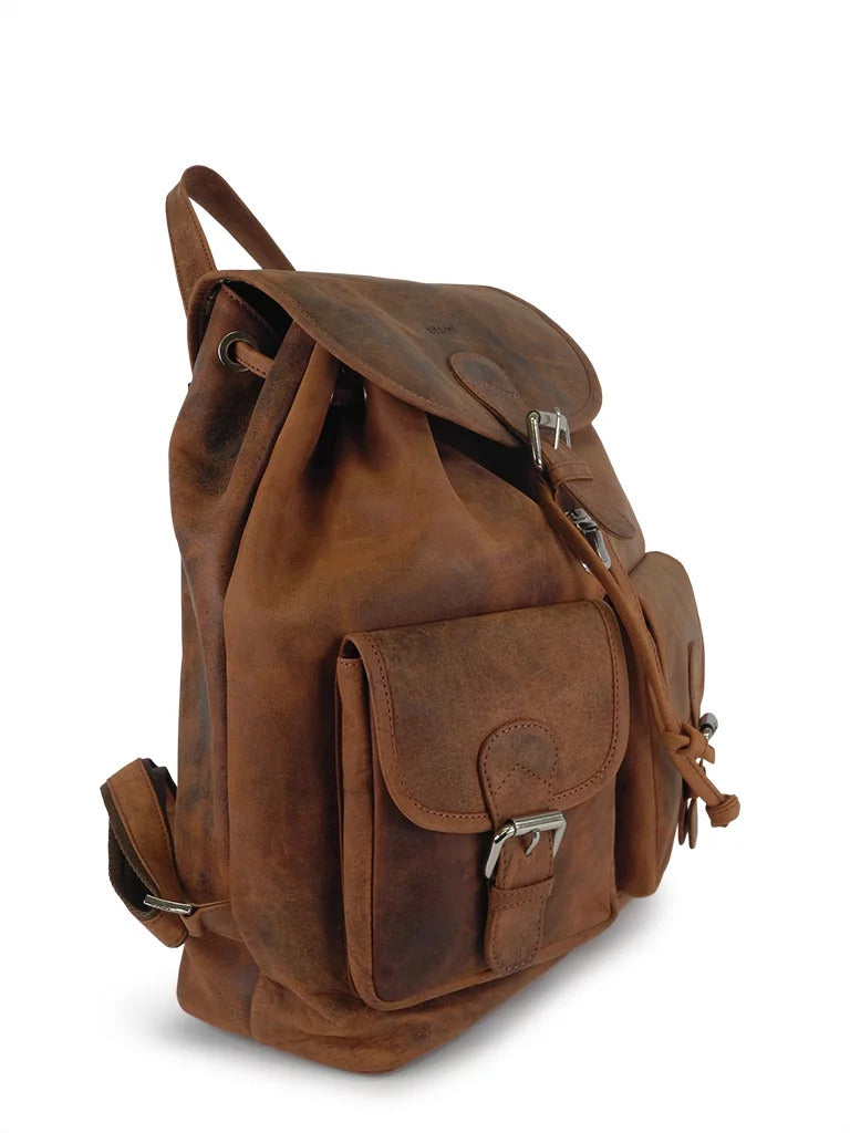 Nabo Brown Leather Backpack NK 1910