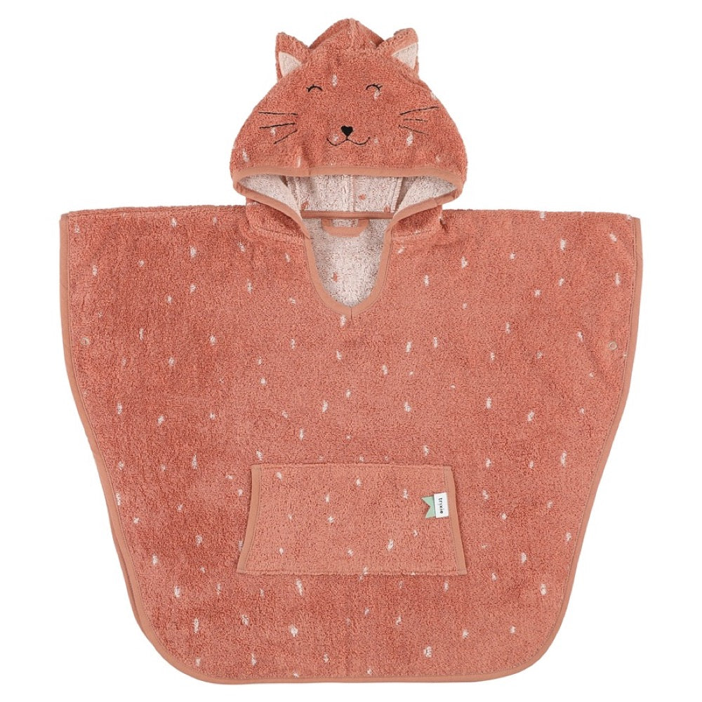 Trixie Baby Hooded Kids Bath Poncho - Mrs. Cat