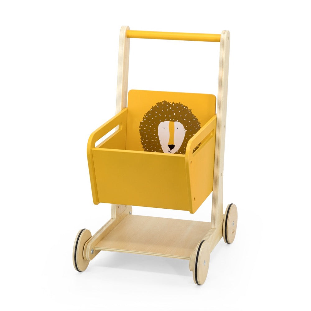 Trixie Baby Wooden Shopping Cart - Mr. Lion