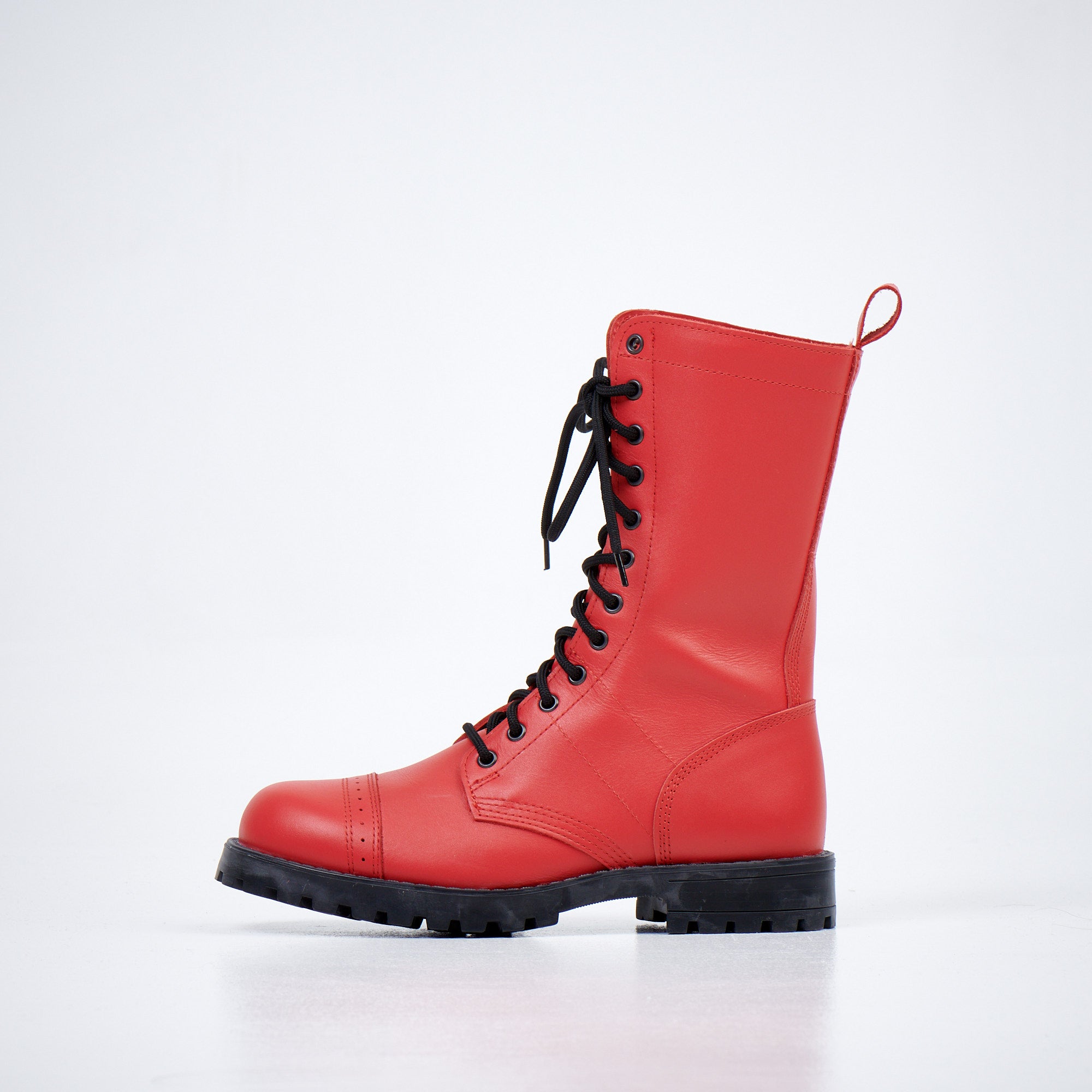 Samelin 516 aka High Aviator Boots - Red