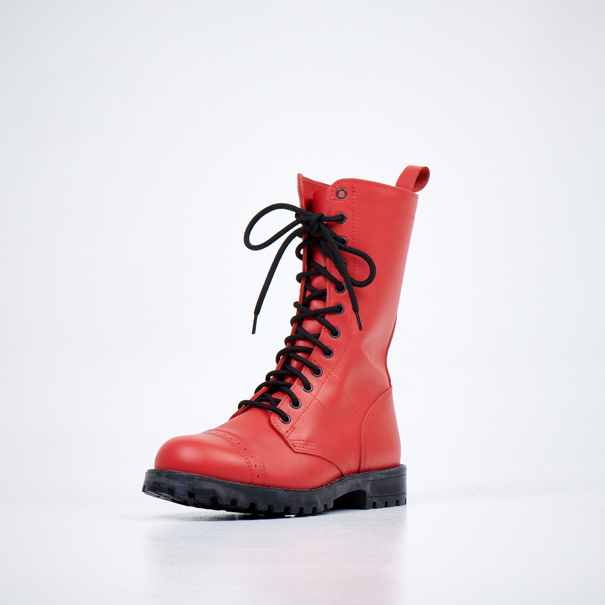 Samelin 516 aka High Aviator Boots - Red