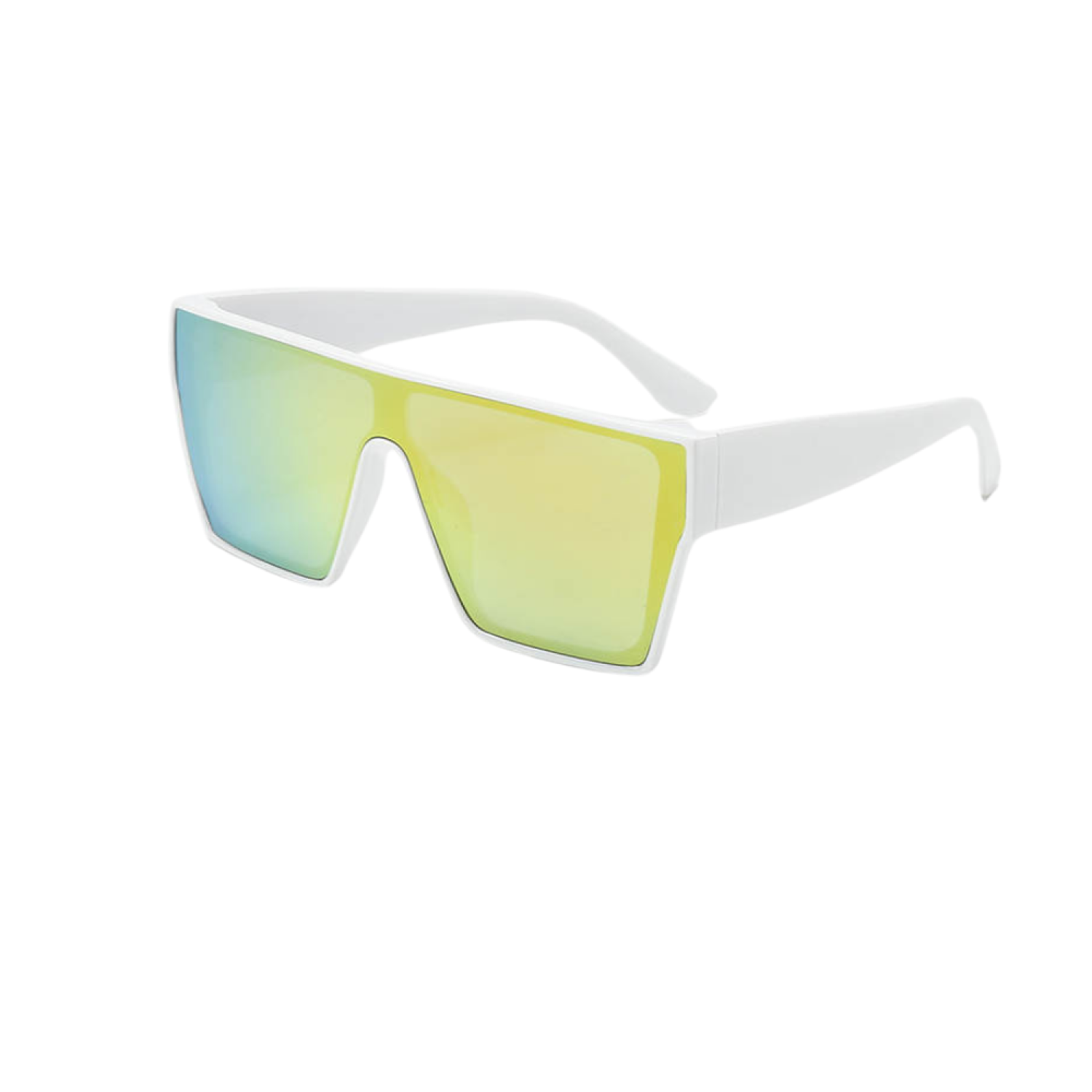 Barcelona Sunglasses - White & Gold