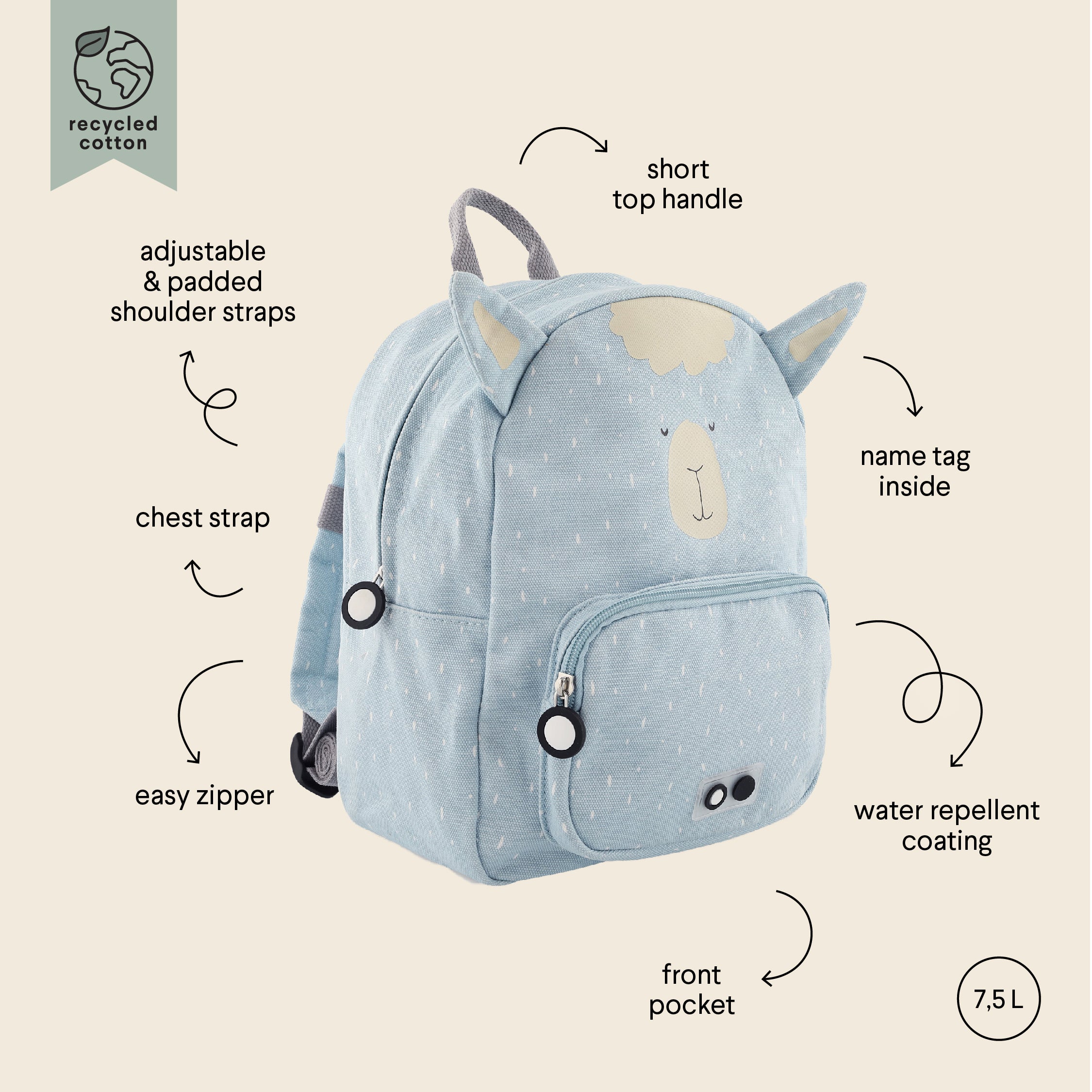 Trixie Baby Backpack - Mr Alpaca