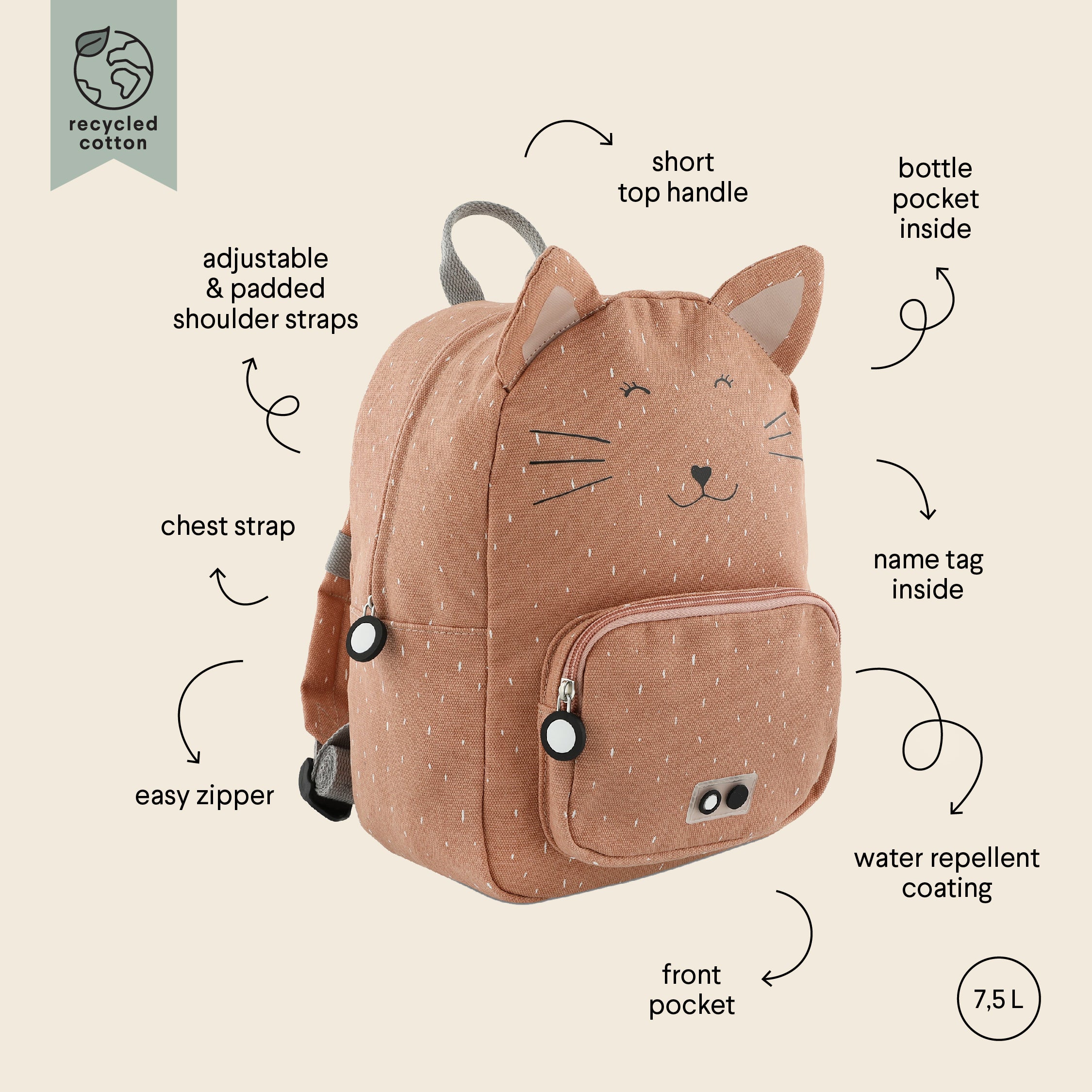 Trixie Baby Backpack - Mrs Cat