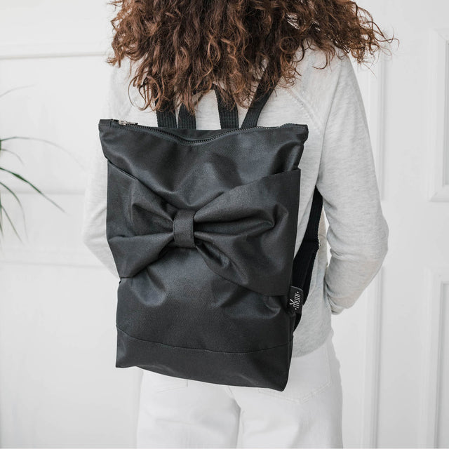 MUNI Waterproof Backpack - Black Bow