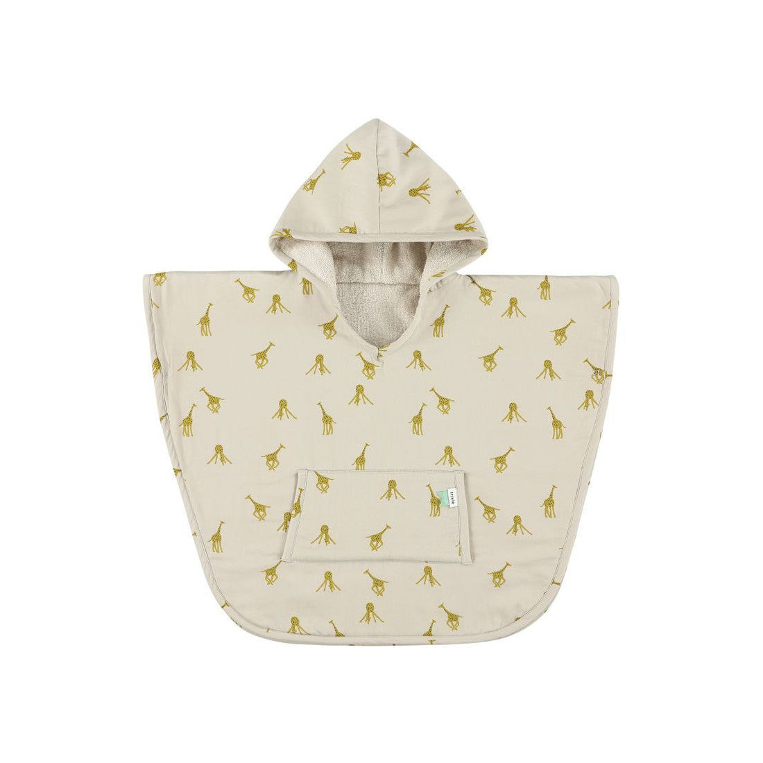 Trixie Baby Hooded Kids Bath Poncho  - Groovy Giraffe