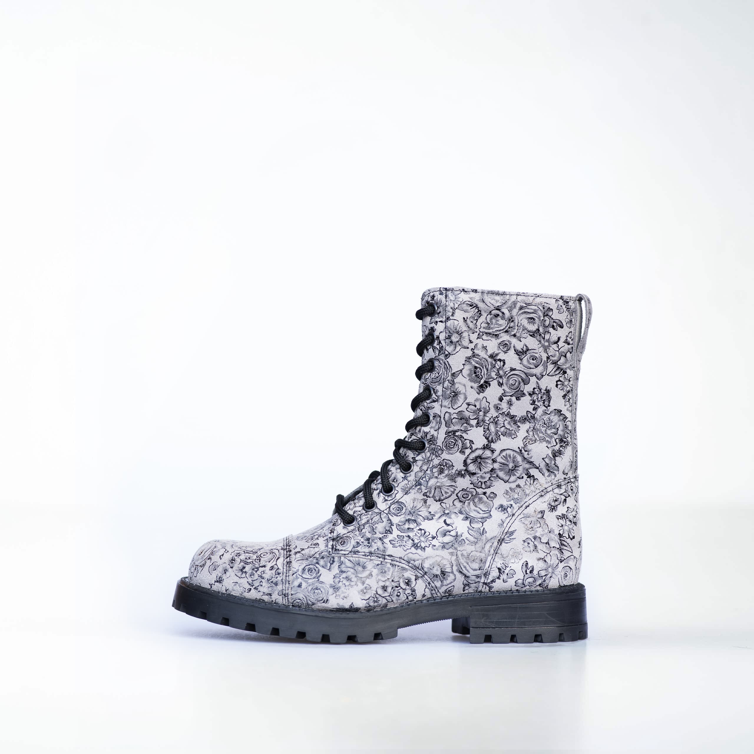 Samelin 511 Gray Flower Boots