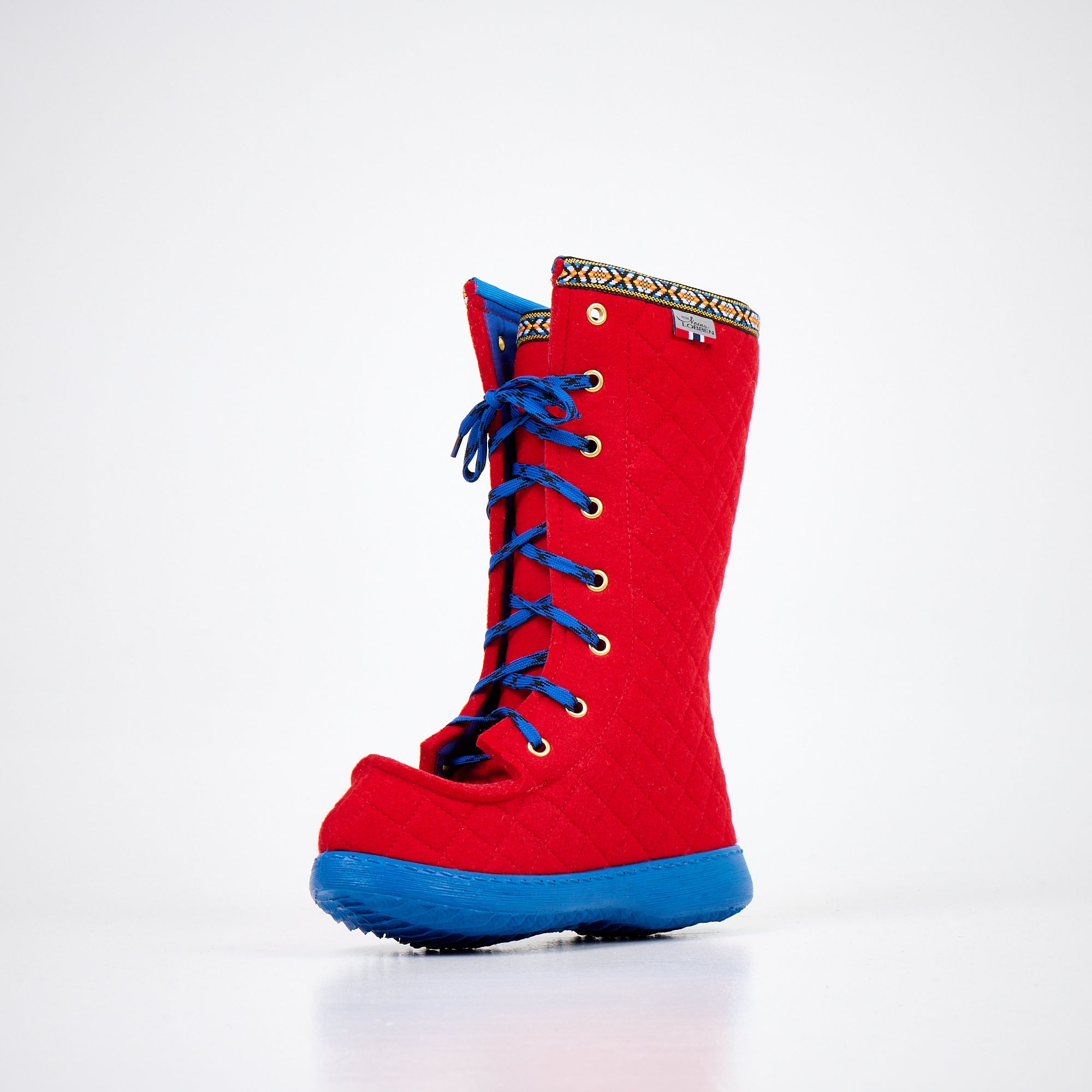 Nesna Lobben Polar Lobben Felt Boots - Red