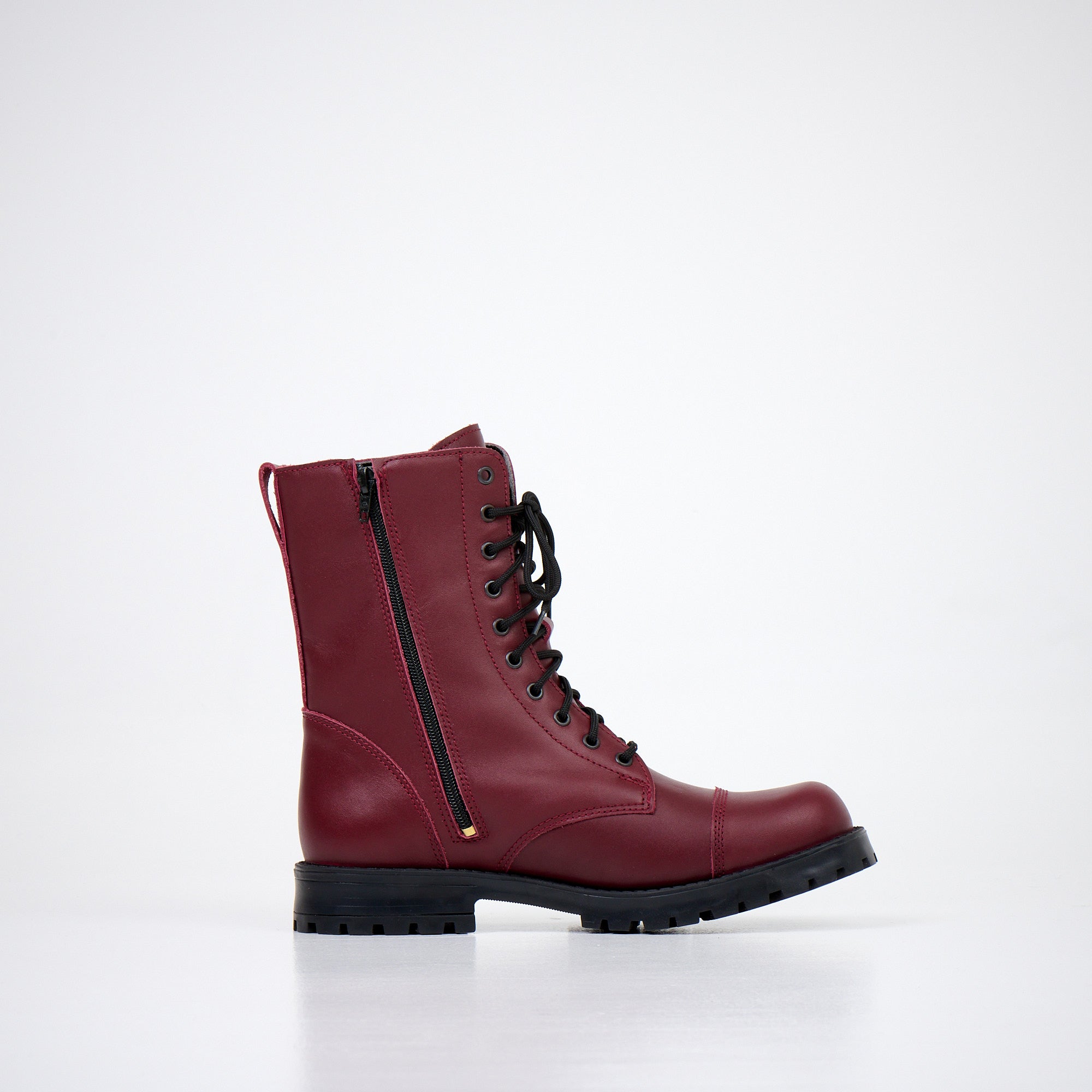 Samelin 511 Burgundy Boots with Zipper