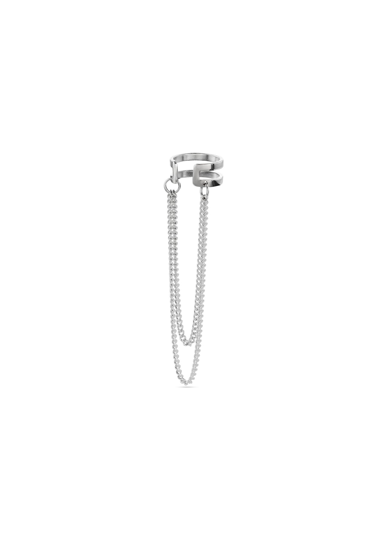 NO MORE Revolve Ear Cuff - Silver