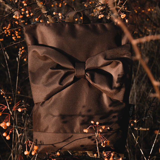 MUNI Waterproof Backpack - Brown Bow