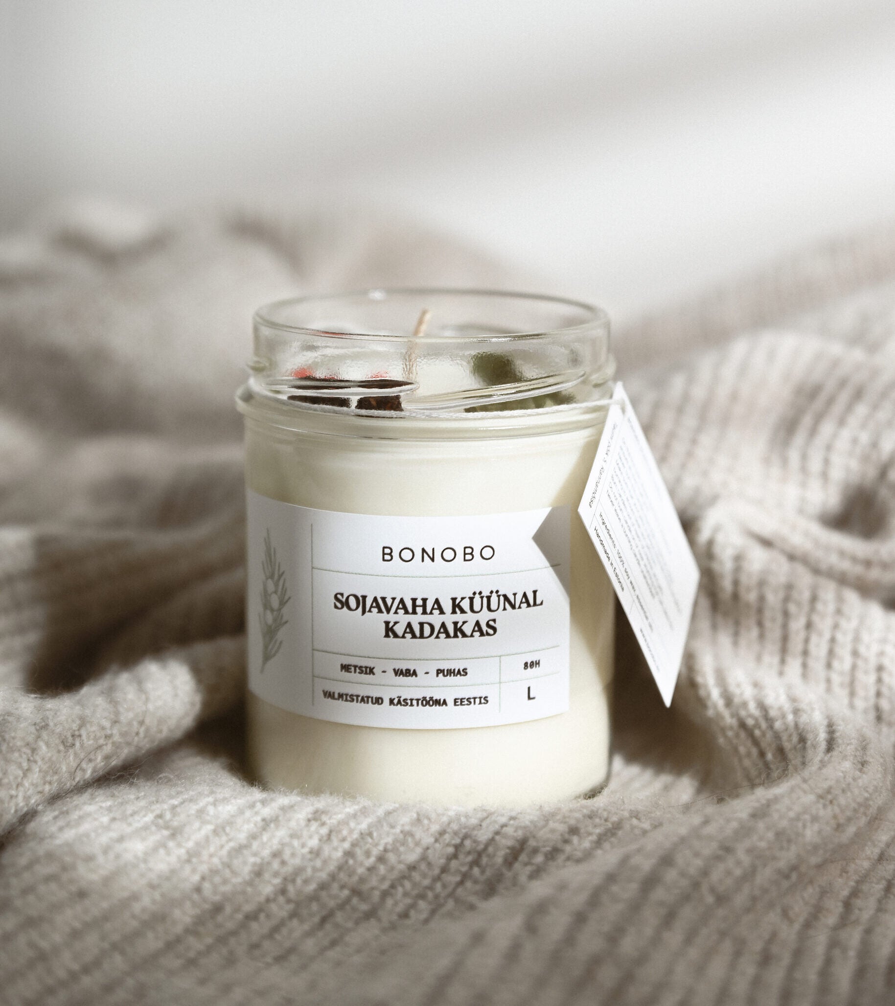 BONOBO Scented Candle Juniper - L (80h)