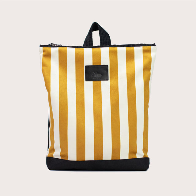 MUNI Kids Backpack - Striped Yellow and White