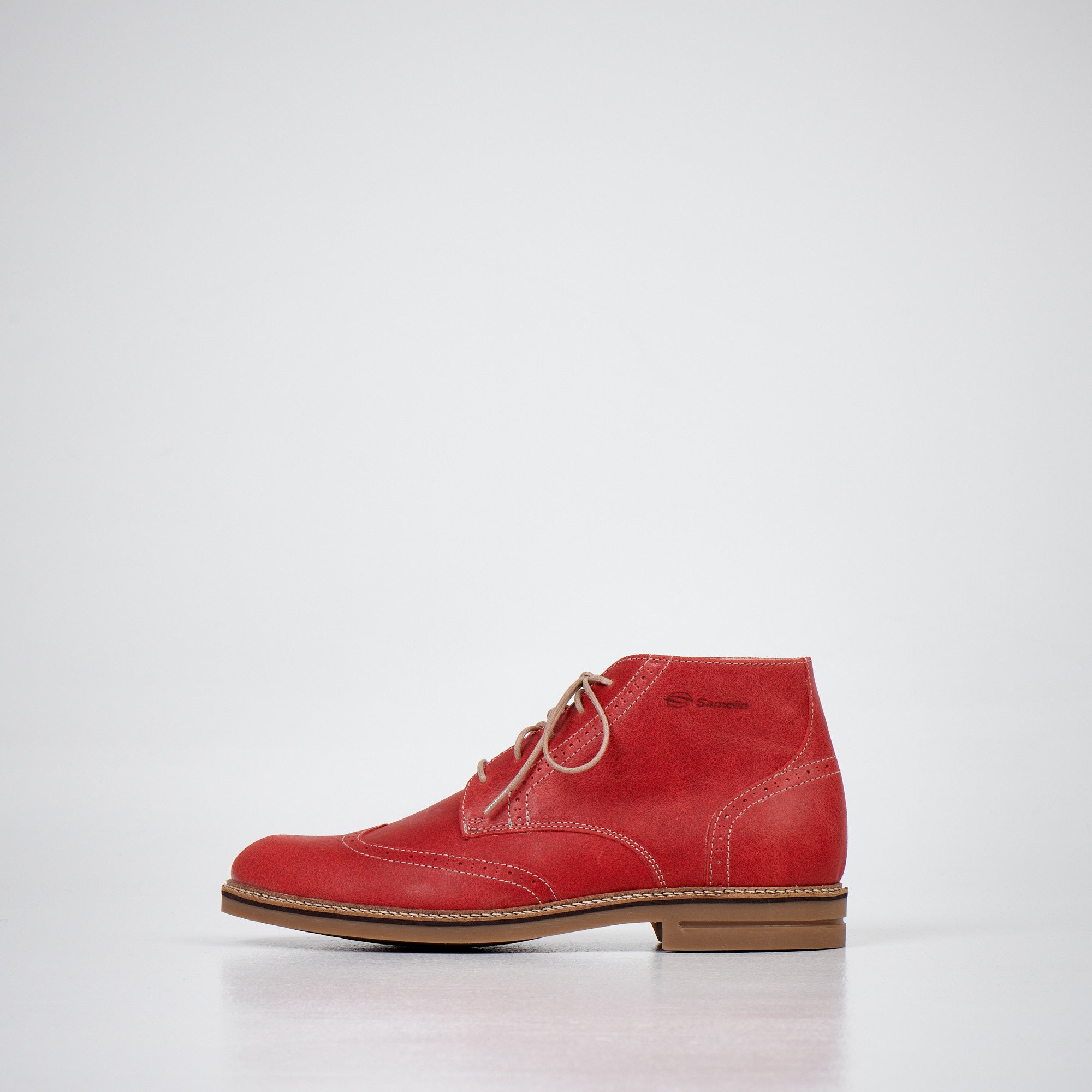 Samelin 424 Red Ankle Boots