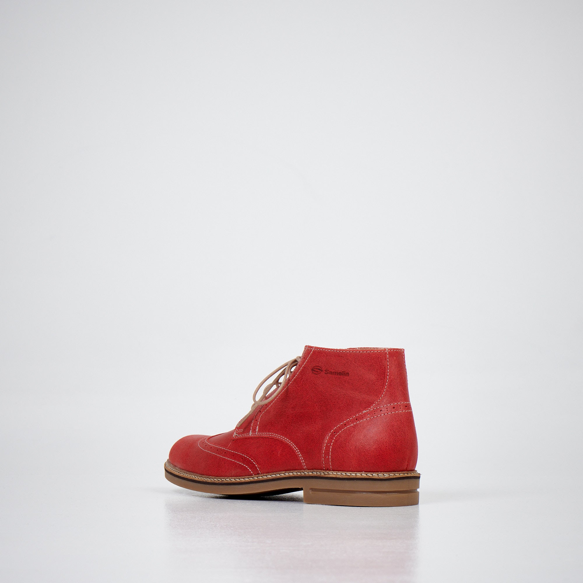 Samelin 424 Red Ankle Boots